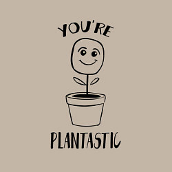 Свитшот хлопковый мужской YOURE PLANTASTIC, цвет: миндальный — фото 2