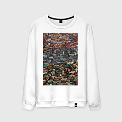 Мужской свитшот Белебердище - несуществующие слова: ai art