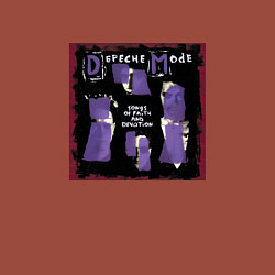 Свитшот хлопковый мужской Depeche Mode - Песни о вере и преданности, цвет: кирпичный — фото 2