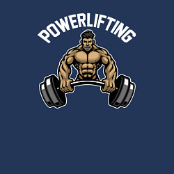 Свитшот хлопковый мужской Powerlifting gym, цвет: тёмно-синий — фото 2