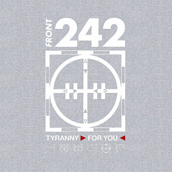 Свитшот хлопковый мужской Front 242 - Tyrany for you, цвет: меланж — фото 2