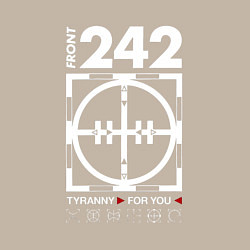 Свитшот хлопковый мужской Front 242 - Tyrany for you, цвет: миндальный — фото 2