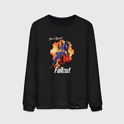 Свитшот хлопковый мужской Nuka Cola and Lucy MacLean Fallout, цвет: черный