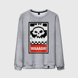 Свитшот хлопковый мужской Warhammer Waaagh, цвет: меланж