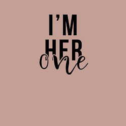 Свитшот хлопковый мужской I am her one, цвет: пыльно-розовый — фото 2