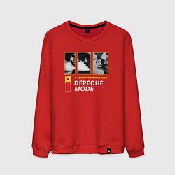 Свитшот хлопковый мужской Depeche Mode - Kisses lust, цвет: красный