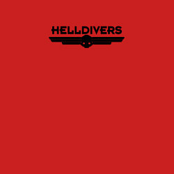 Свитшот хлопковый мужской Helldivers Logo, цвет: красный — фото 2