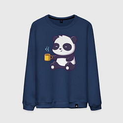 Мужской свитшот Панда с кофе
