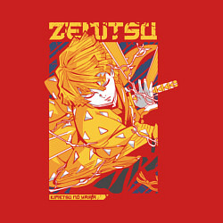 Свитшот хлопковый мужской Клинок, рассекающий демонов Зеницу с катаной, цвет: красный — фото 2