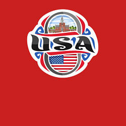 Свитшот хлопковый мужской Style USA, цвет: красный — фото 2