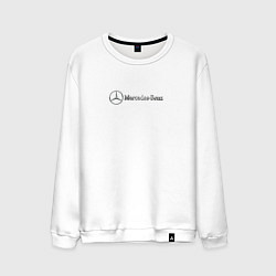 Мужской свитшот Mercedes benz logo grey