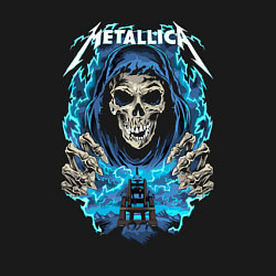 Свитшот хлопковый мужской Metallica skeleton rock, цвет: черный — фото 2