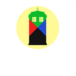 Свитшот хлопковый мужской Tardis color, цвет: белый — фото 2