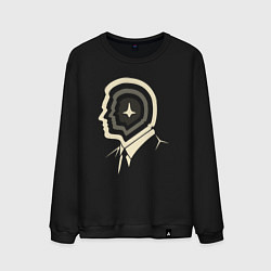 Свитшот хлопковый мужской Дикаприо - Начало, цвет: черный