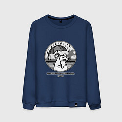 Мужской свитшот Простая петербургская мышь идет