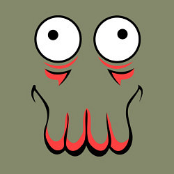Свитшот хлопковый мужской John Zoidberg Face, цвет: авокадо — фото 2