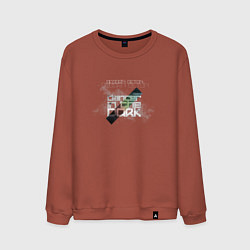 Свитшот хлопковый мужской Beborn Beton - Dancer in the dark, цвет: кирпичный