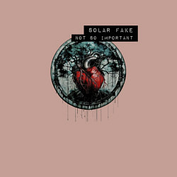 Свитшот хлопковый мужской Solar Fake - Not So Important, цвет: пыльно-розовый — фото 2