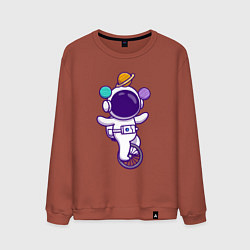 Мужской свитшот Космонавт жонглёр