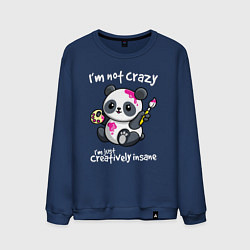 Мужской свитшот Я не сумасшедший - я просто творчески безумен