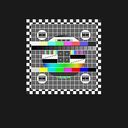 Свитшот хлопковый мужской Настроечная тв таблица, цвет: черный — фото 2