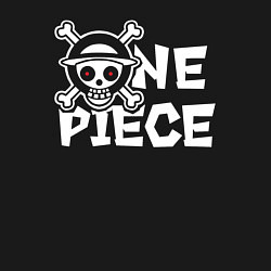 Свитшот хлопковый мужской One piece - логотип, цвет: черный — фото 2