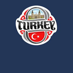 Свитшот хлопковый мужской Turkey country, цвет: тёмно-синий — фото 2