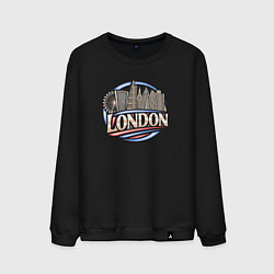 Свитшот хлопковый мужской City London, цвет: черный