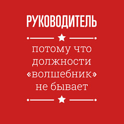 Свитшот хлопковый мужской Руководитель волшебник, цвет: красный — фото 2
