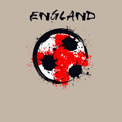 Свитшот хлопковый мужской Football England, цвет: миндальный — фото 2