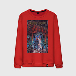 Свитшот хлопковый мужской Магическая битва Юдзи Итадори Сукуна Рёмэн, цвет: красный