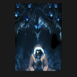 Свитшот хлопковый мужской Поднятие уровня в одиночку Джину Сон тень, цвет: черный — фото 2