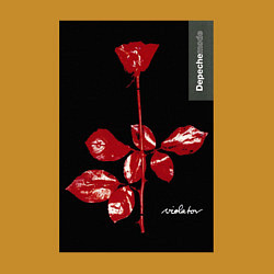 Свитшот хлопковый мужской Depeche mode rose, цвет: горчичный — фото 2