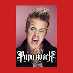 Свитшот хлопковый мужской Papa Roach - Jacoby Shaddix, цвет: красный — фото 2