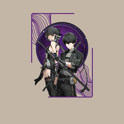 Свитшот хлопковый мужской Wuthering Waves Rovers, цвет: миндальный — фото 2