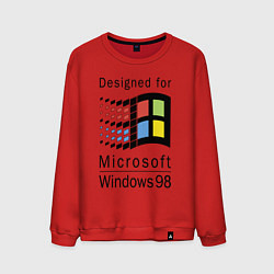 Мужской свитшот Разработанный для windows 98