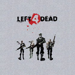 Свитшот хлопковый мужской Выжившие Left 4 Dead, цвет: меланж — фото 2