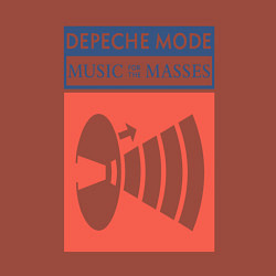 Свитшот хлопковый мужской Depeche Mode - Music for the masses merch, цвет: кирпичный — фото 2