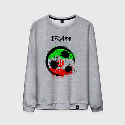 Свитшот хлопковый мужской Сборная Ирана, цвет: меланж
