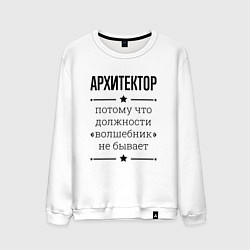 Мужской свитшот Архитектор должность волшебник