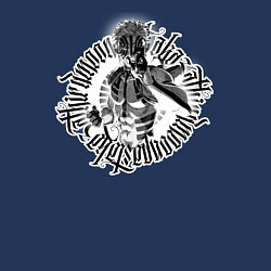 Свитшот хлопковый мужской Клинок рассекающий демонов - Аказа, цвет: тёмно-синий — фото 2