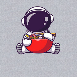 Свитшот хлопковый мужской Космический рамен, цвет: меланж — фото 2