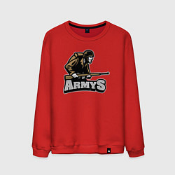 Свитшот хлопковый мужской Armys, цвет: красный