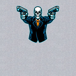 Свитшот хлопковый мужской Skeletor killer, цвет: меланж — фото 2