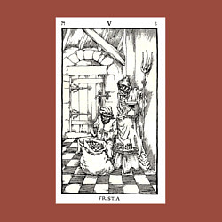 Свитшот хлопковый мужской Девятые врата In vain Антихрист AT, цвет: кирпичный — фото 2