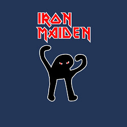 Свитшот хлопковый мужской Iron Maiden - рок 80, цвет: тёмно-синий — фото 2