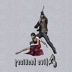 Свитшот хлопковый мужской Ада и Леон RE4, цвет: меланж — фото 2