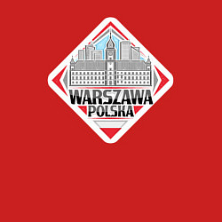 Свитшот хлопковый мужской Варшава Польша, цвет: красный — фото 2