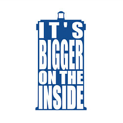 Свитшот хлопковый мужской Its bigger on the inside, цвет: белый — фото 2