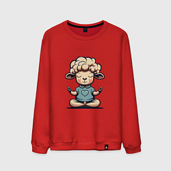 Мужской свитшот Медитирующая овечка